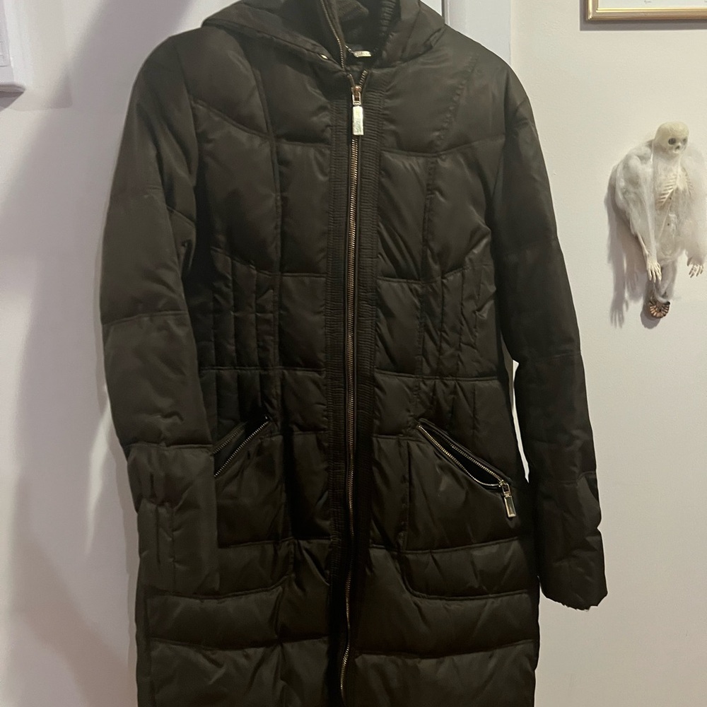 Vince Camuto Women's Quilted Puffer Coat - green